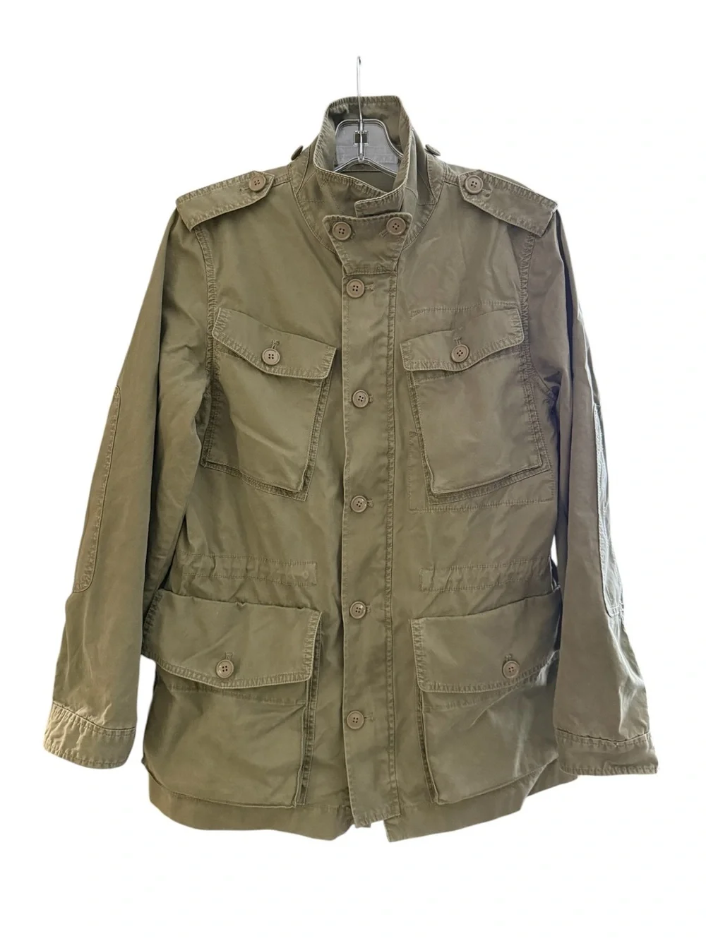 J.Crew Military Utility Field Jacket Army Olive Green M-65 Cotton Medium Olive M